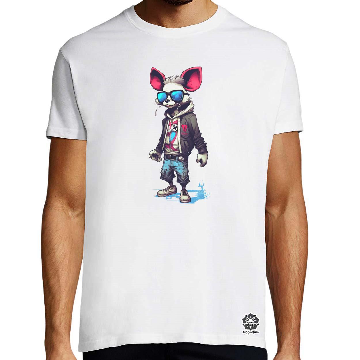 Laza panda srác v1 egyedi póló 