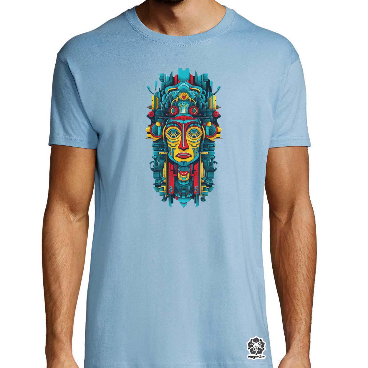 Pszichedelikus totem maszk v1 egyedi póló 