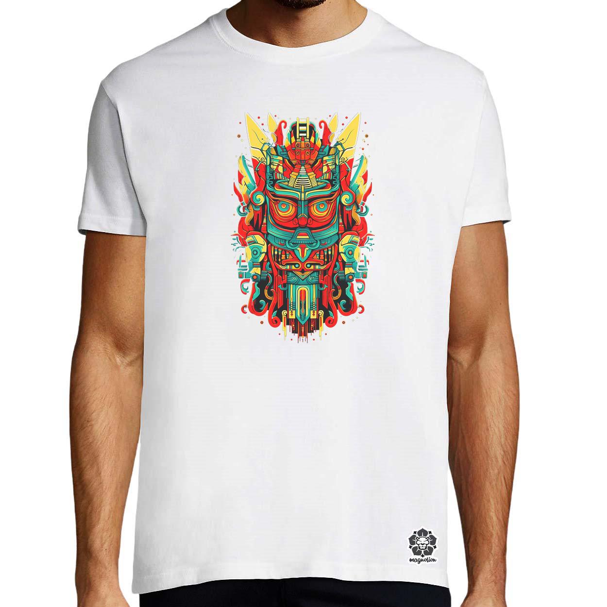 Pszichedelikus totem maszk v3 egyedi póló 