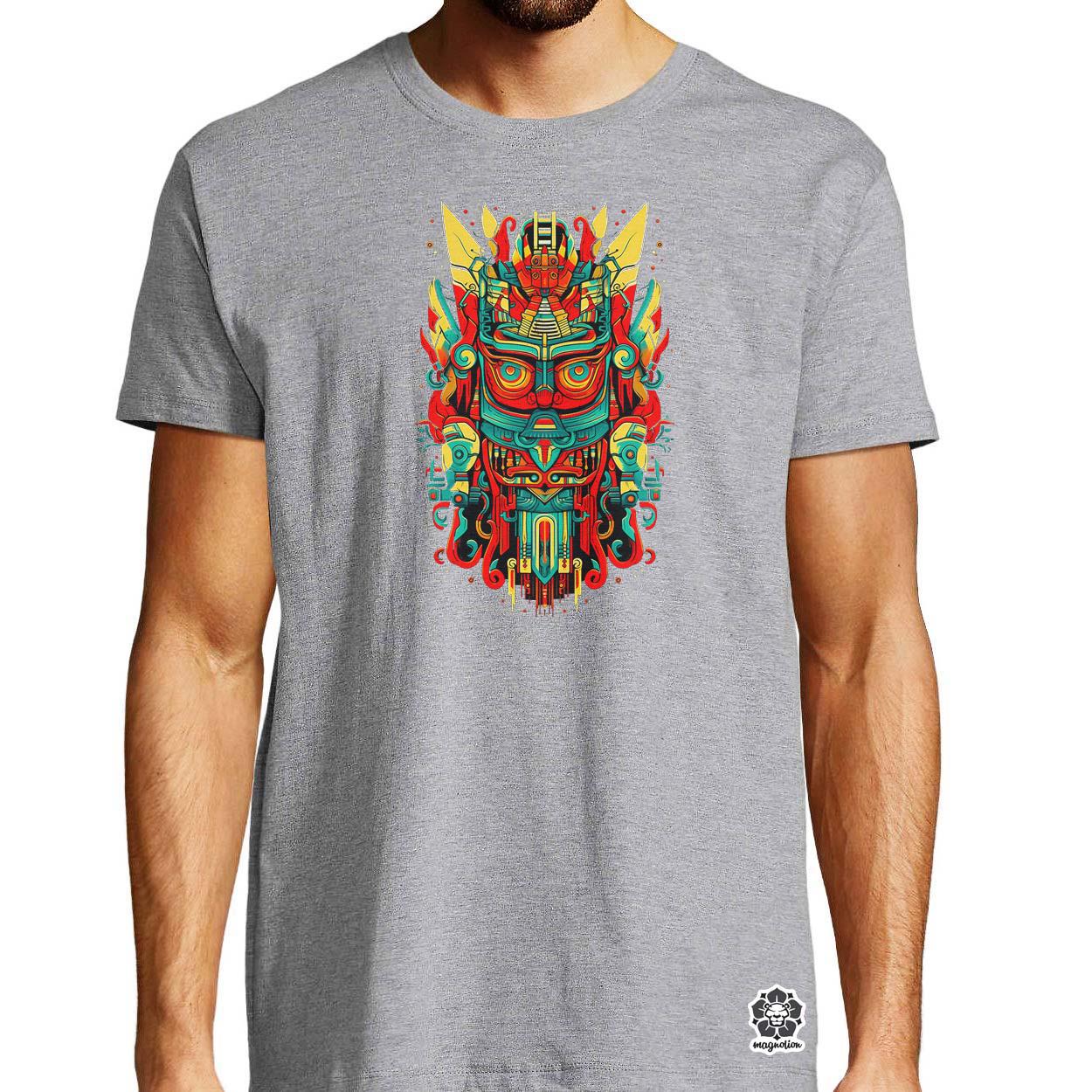 Pszichedelikus totem maszk v3 egyedi póló 