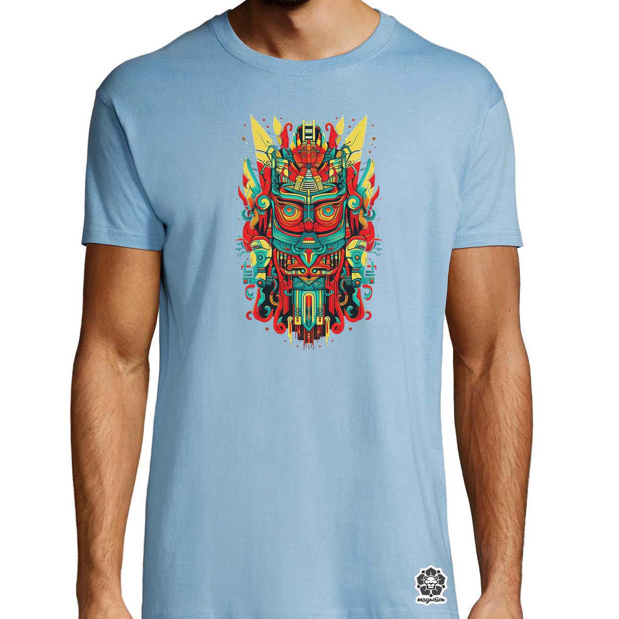 Pszichedelikus totem maszk v3 egyedi póló 