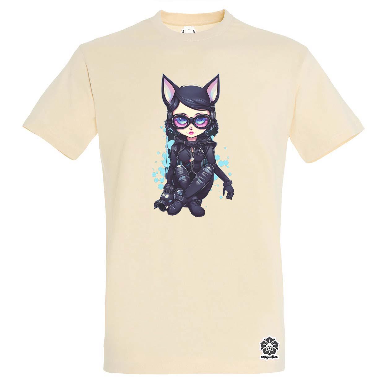 Kawaii macskalány v1 egyedi póló 