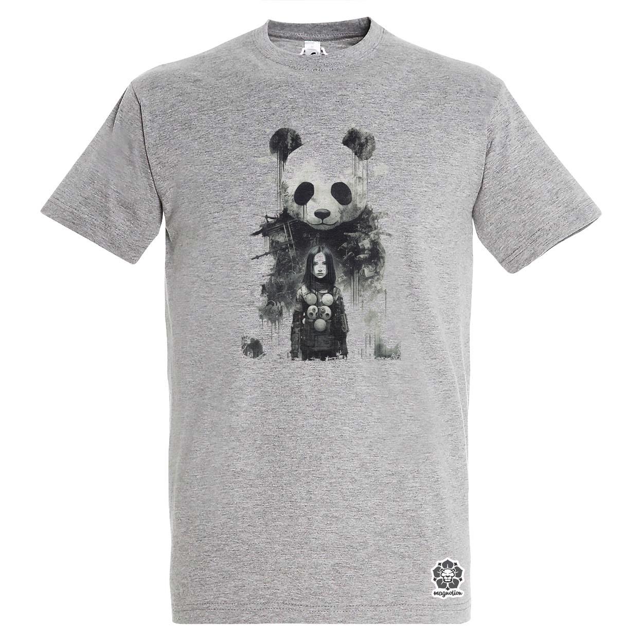 Lány és Panda v4 egyedi póló 