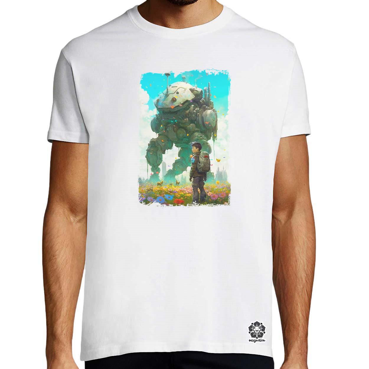 Mecha járőr v1 egyedi póló 