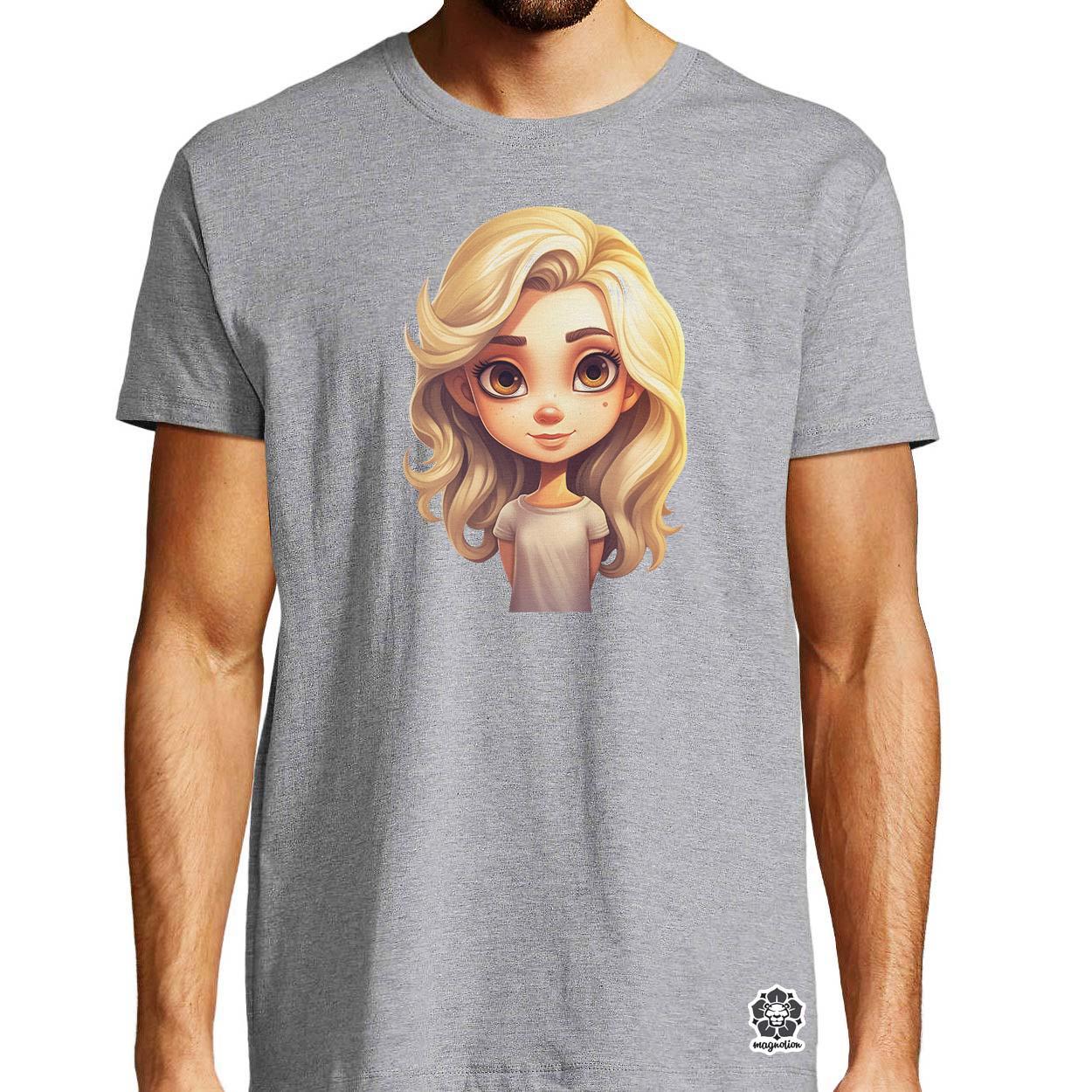 Chibi szőke lány v3 egyedi póló 