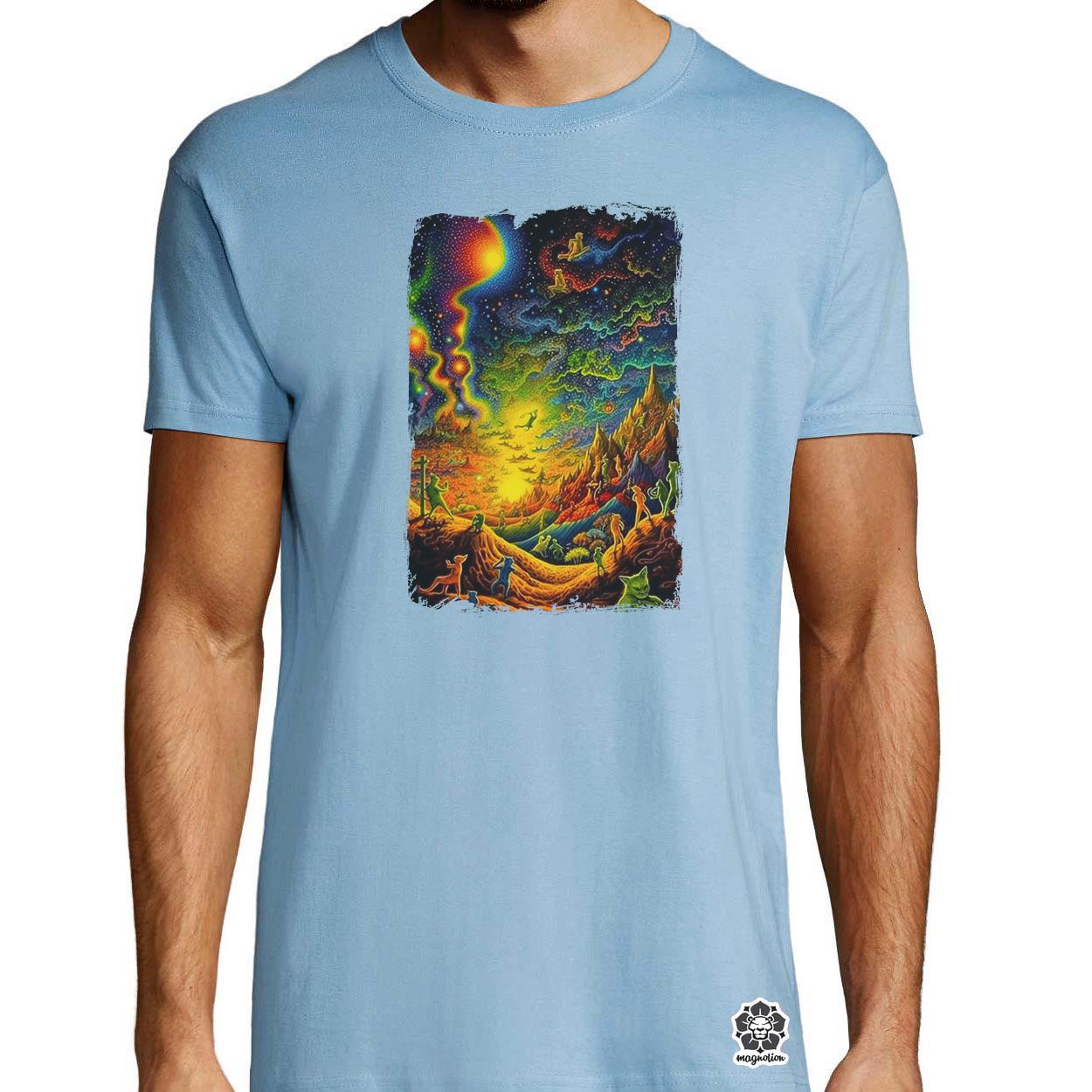 DMT művészet cicák v3 egyedi póló 