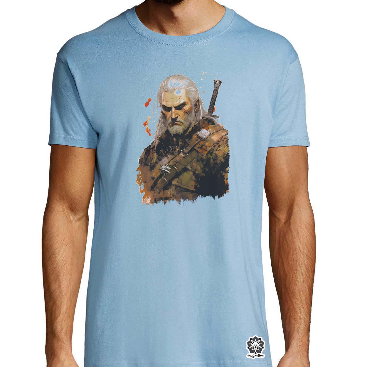Geralt portré v2 egyedi póló 
