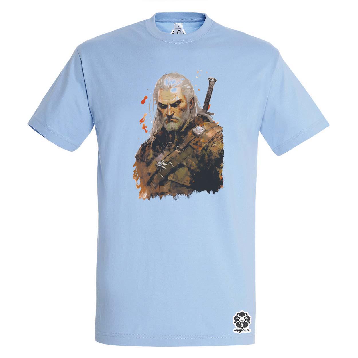 Geralt portré v2 egyedi póló 