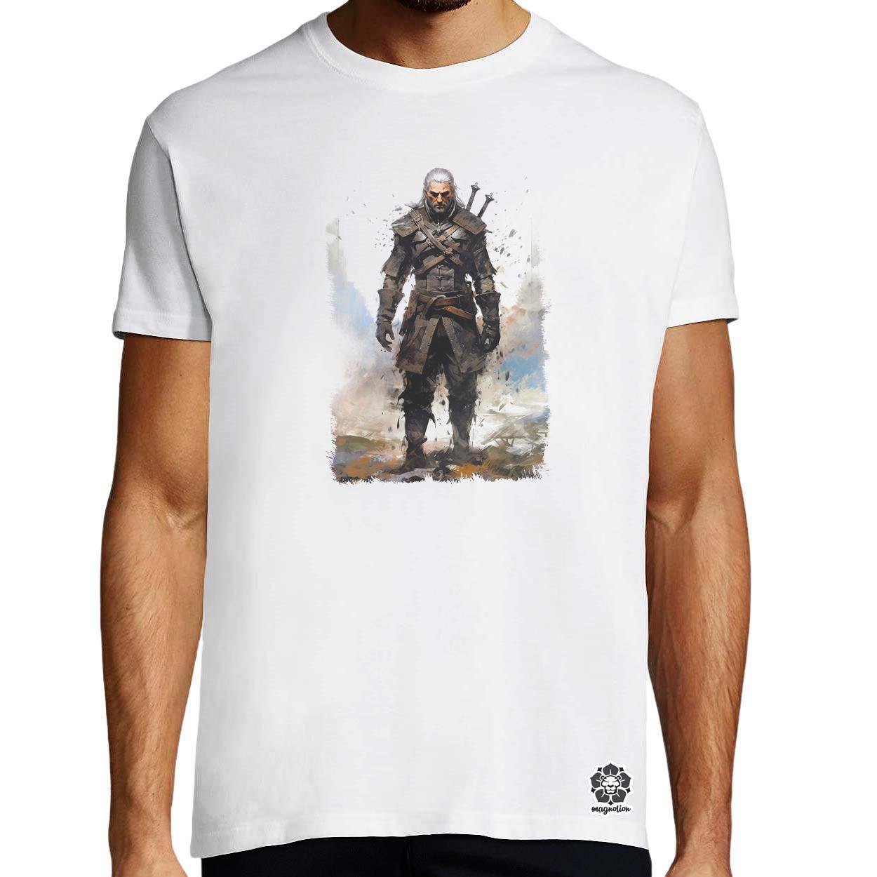 Geralt portré v3 egyedi póló 