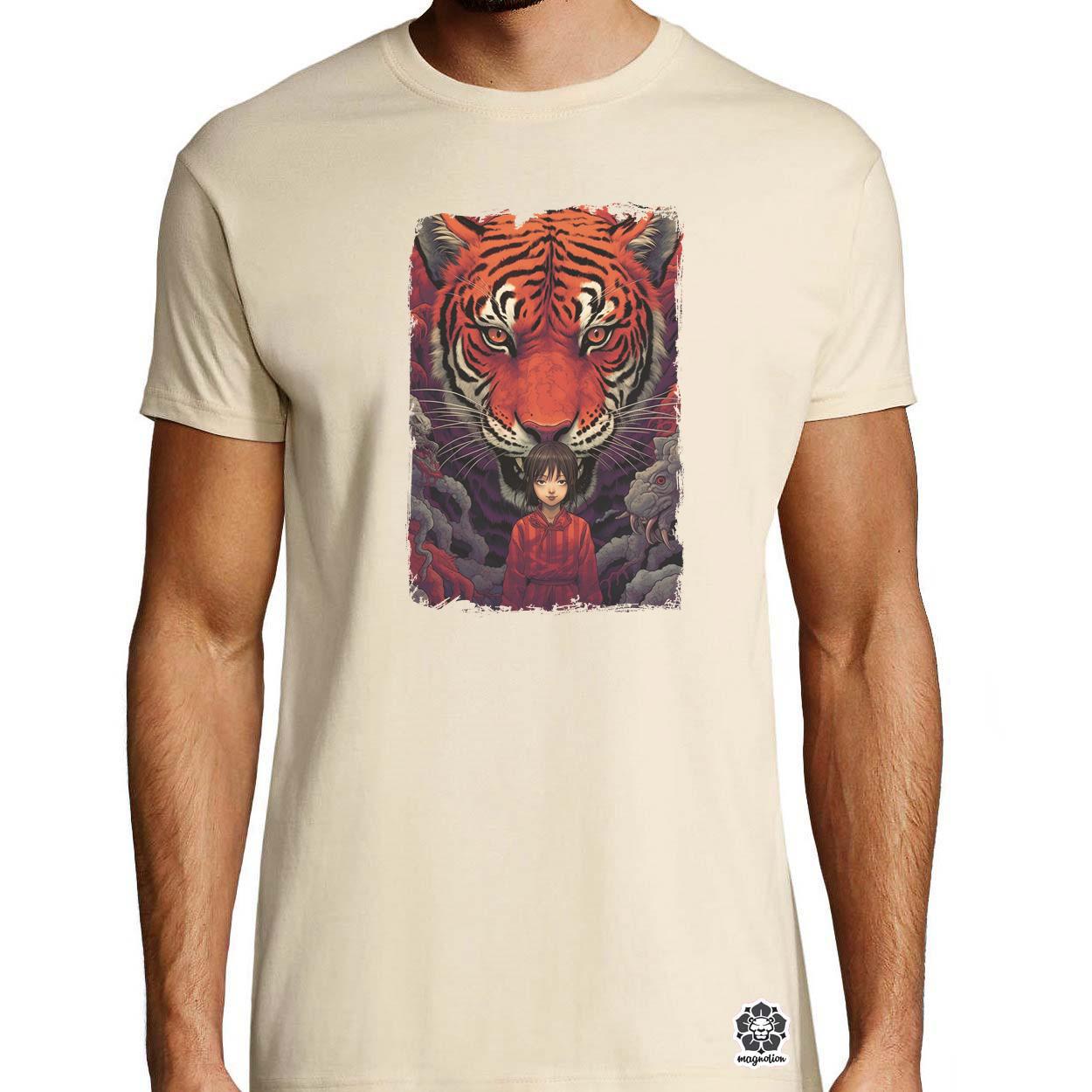 Lény és tigris egyedi póló 