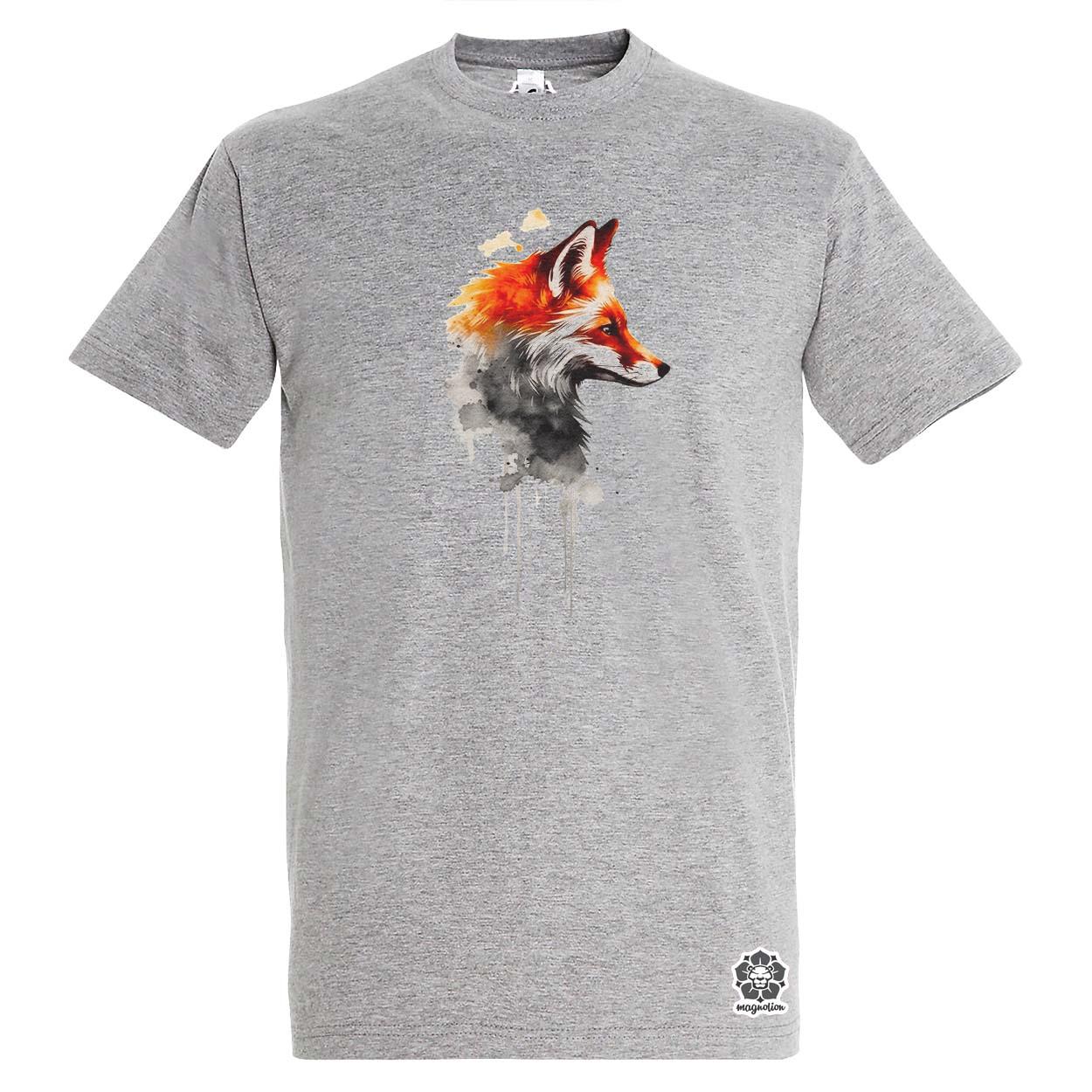 Minimál róka v3 egyedi póló 