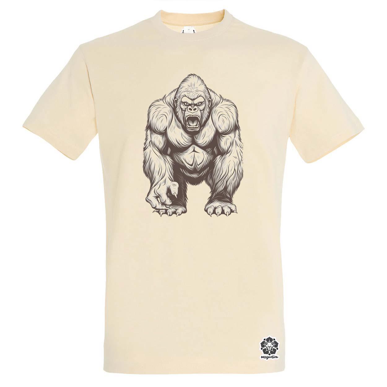 Rajz gorilla v1 egyedi póló 