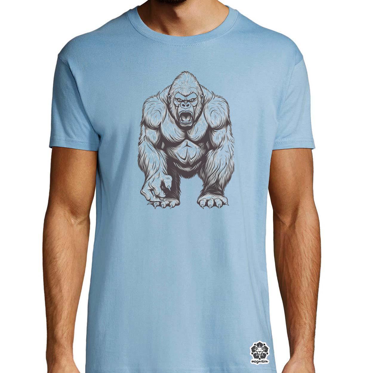 Rajz gorilla v1 egyedi póló 