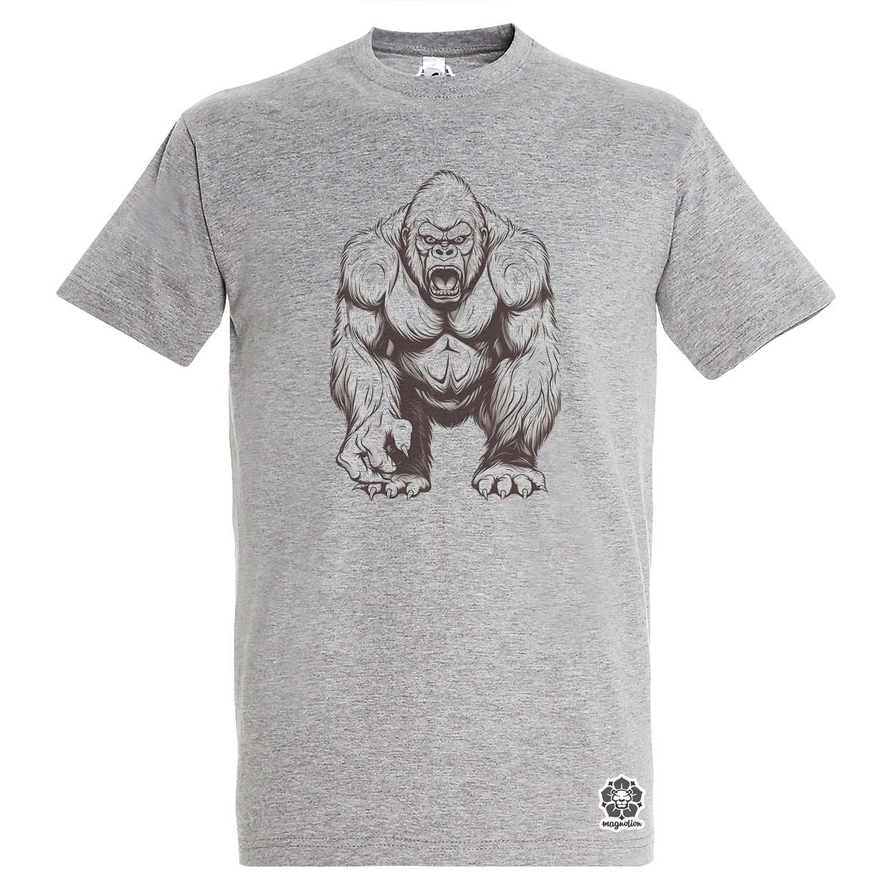 Rajz gorilla v1 egyedi póló 