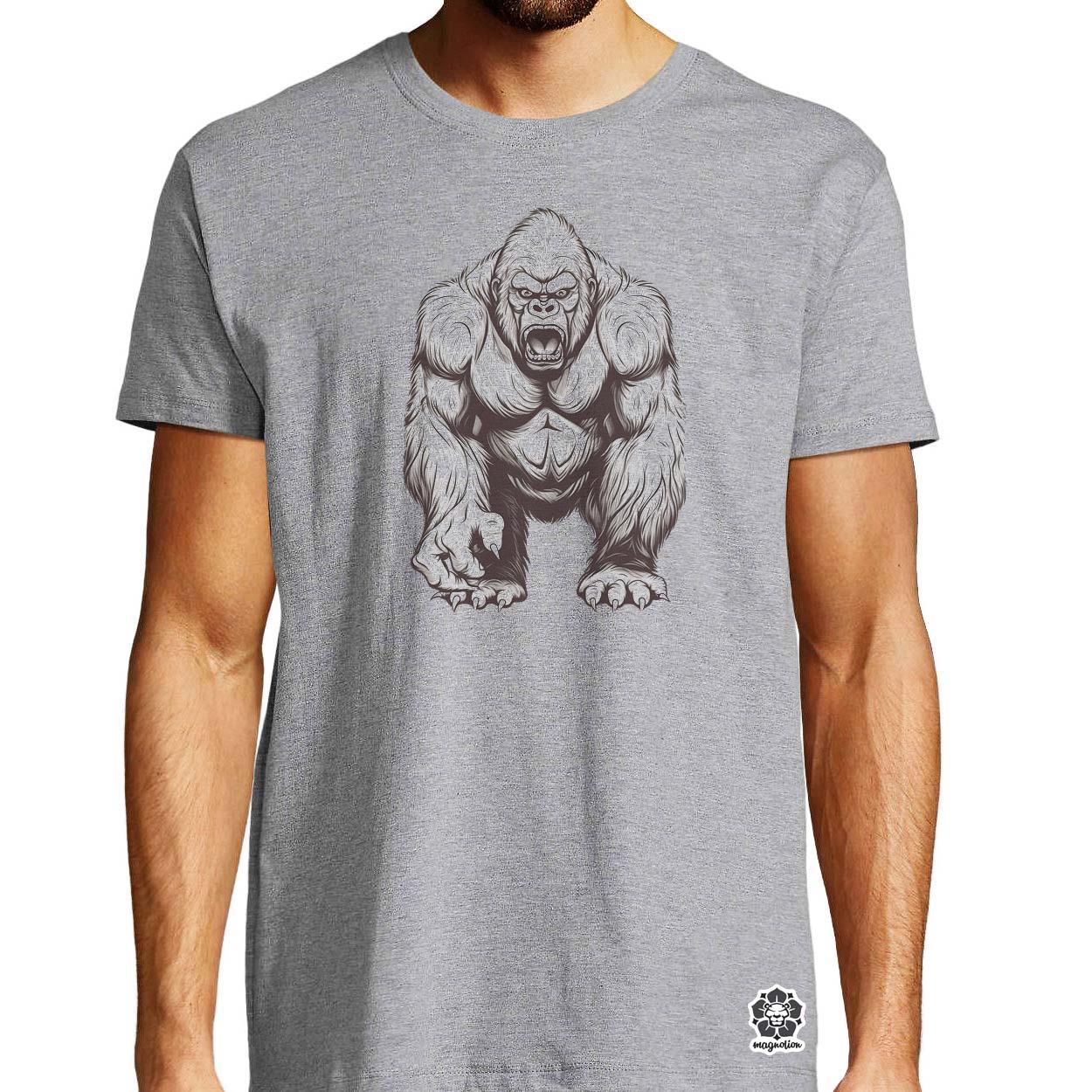 Rajz gorilla v1 egyedi póló 