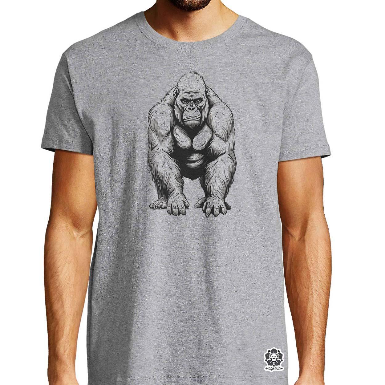 Rajz gorilla v2 egyedi póló 