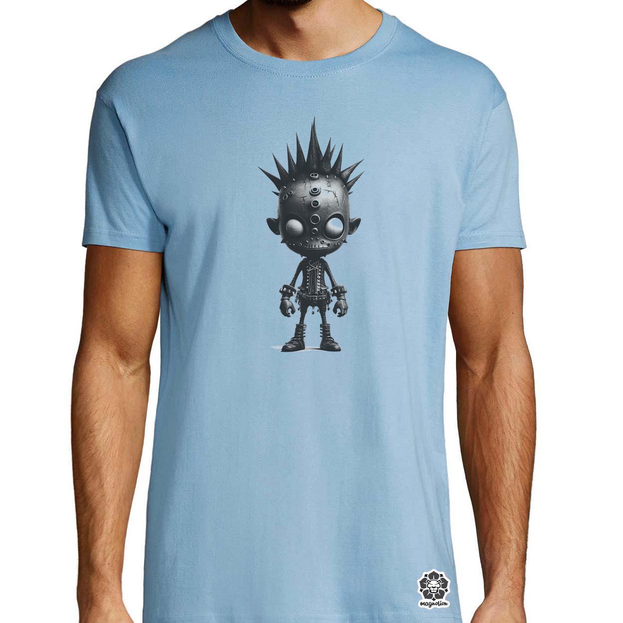 Fekete punk srác v4 egyedi póló 