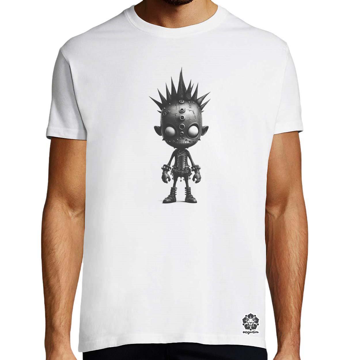 Fekete punk srác v4 egyedi póló 