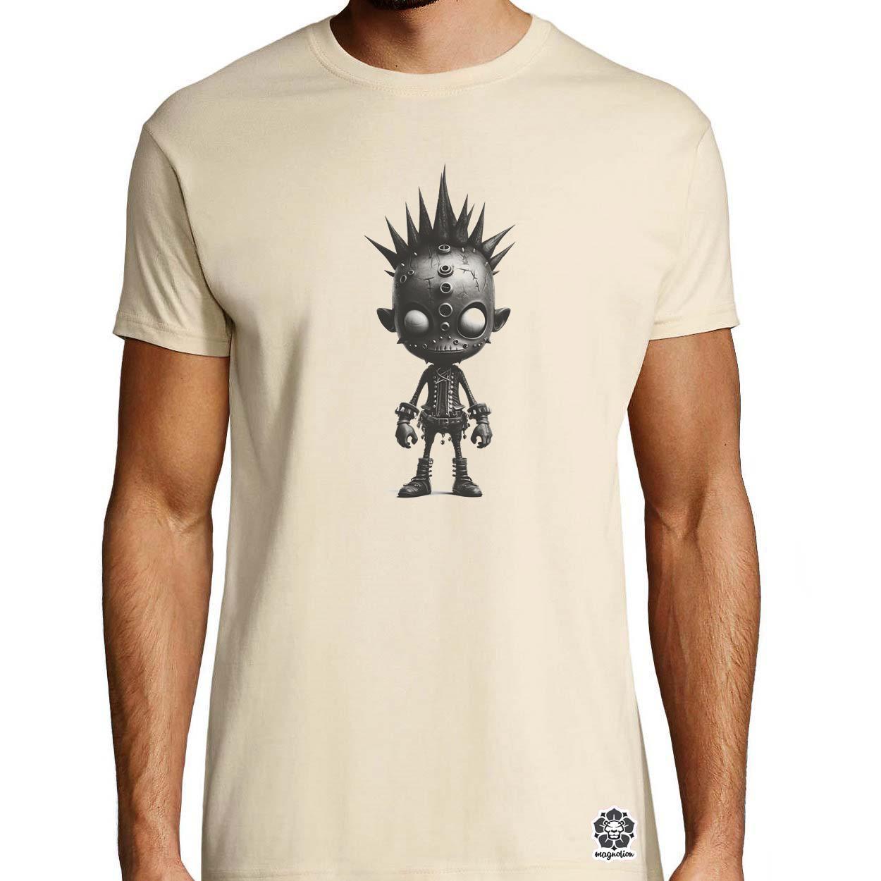 Fekete punk srác v4 egyedi póló 