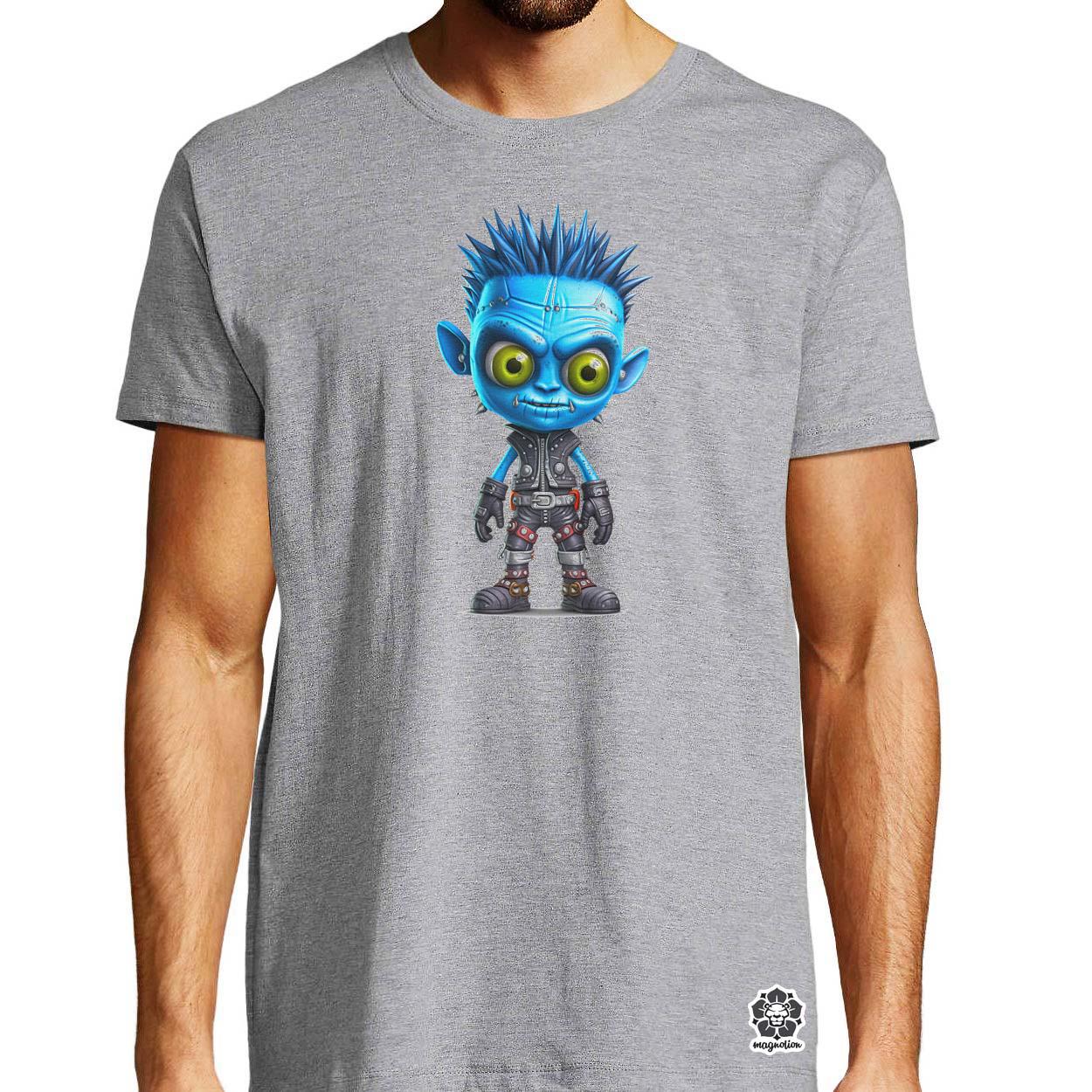 Kék punk srác v1 egyedi póló 