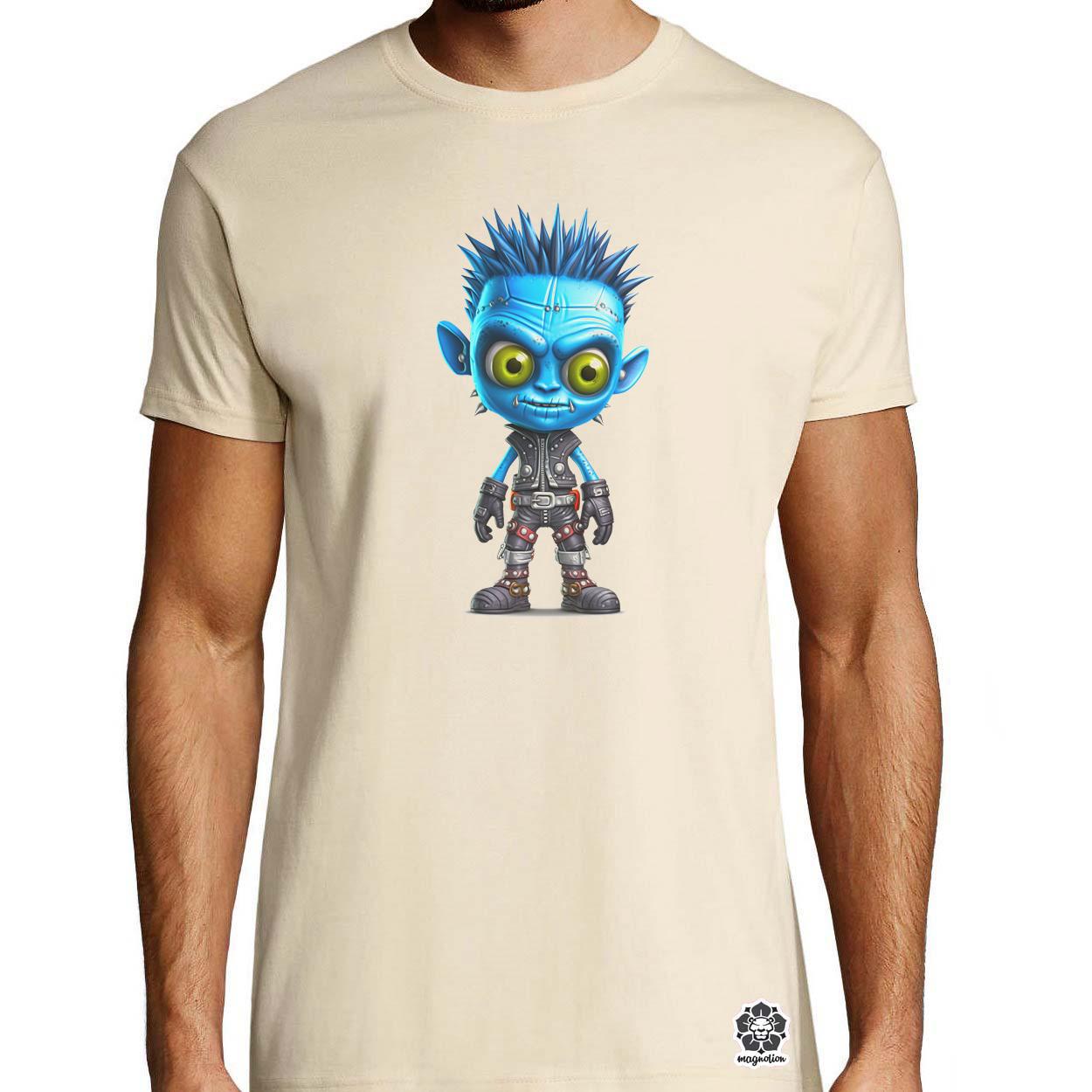 Kék punk srác v1 egyedi póló 