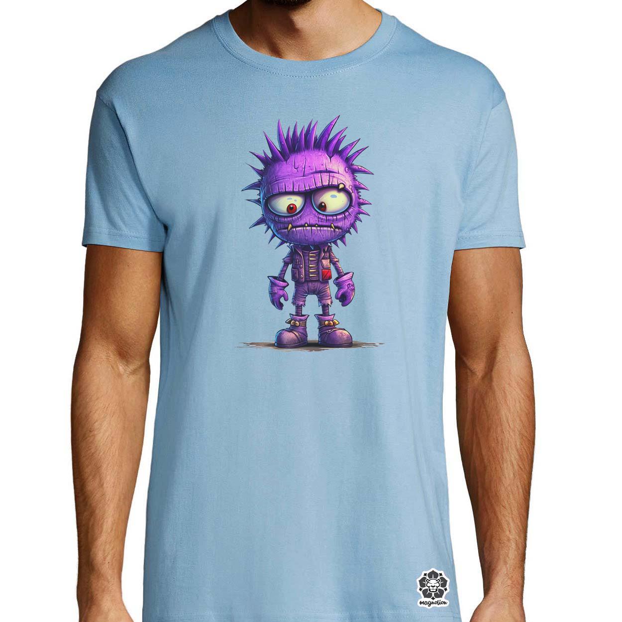 Lila punk srác v1 egyedi póló 
