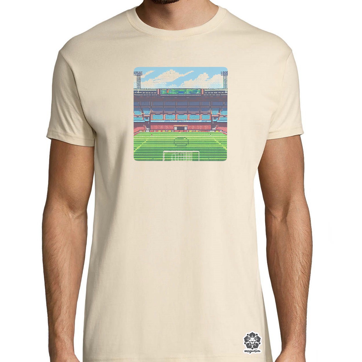 Foci stadion pixelart egyedi póló 