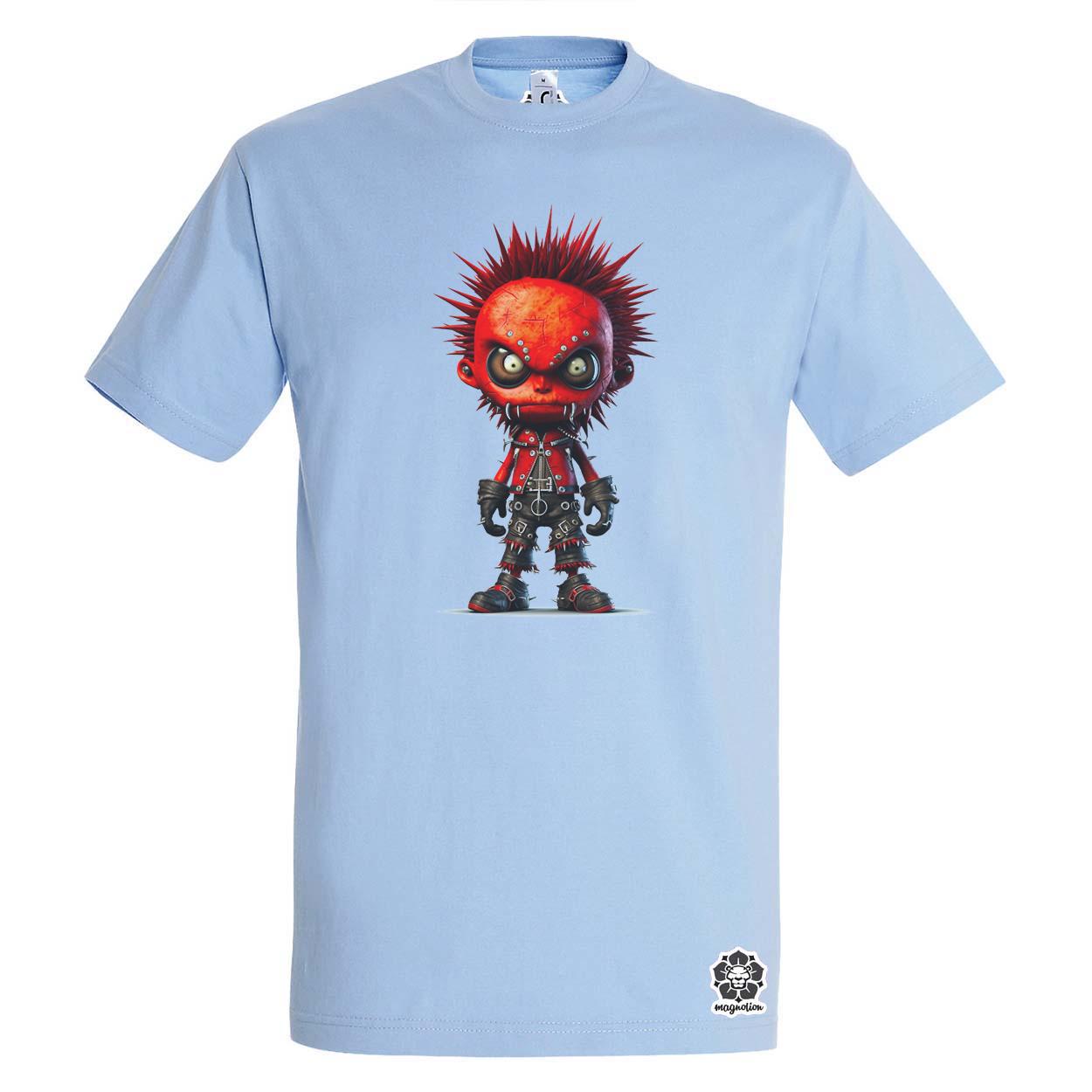 Piros punk srác v1 egyedi póló 