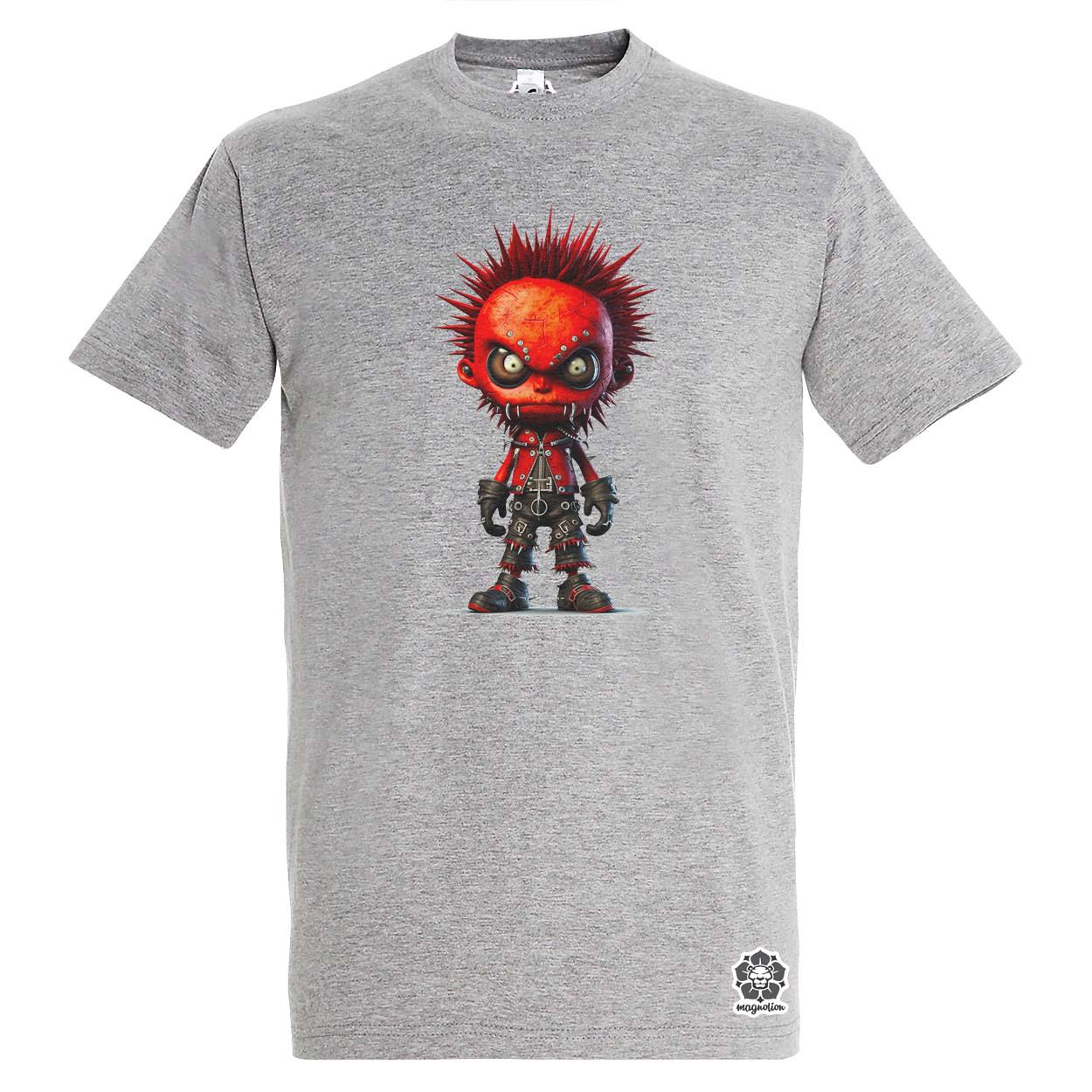 Piros punk srác v1 egyedi póló 