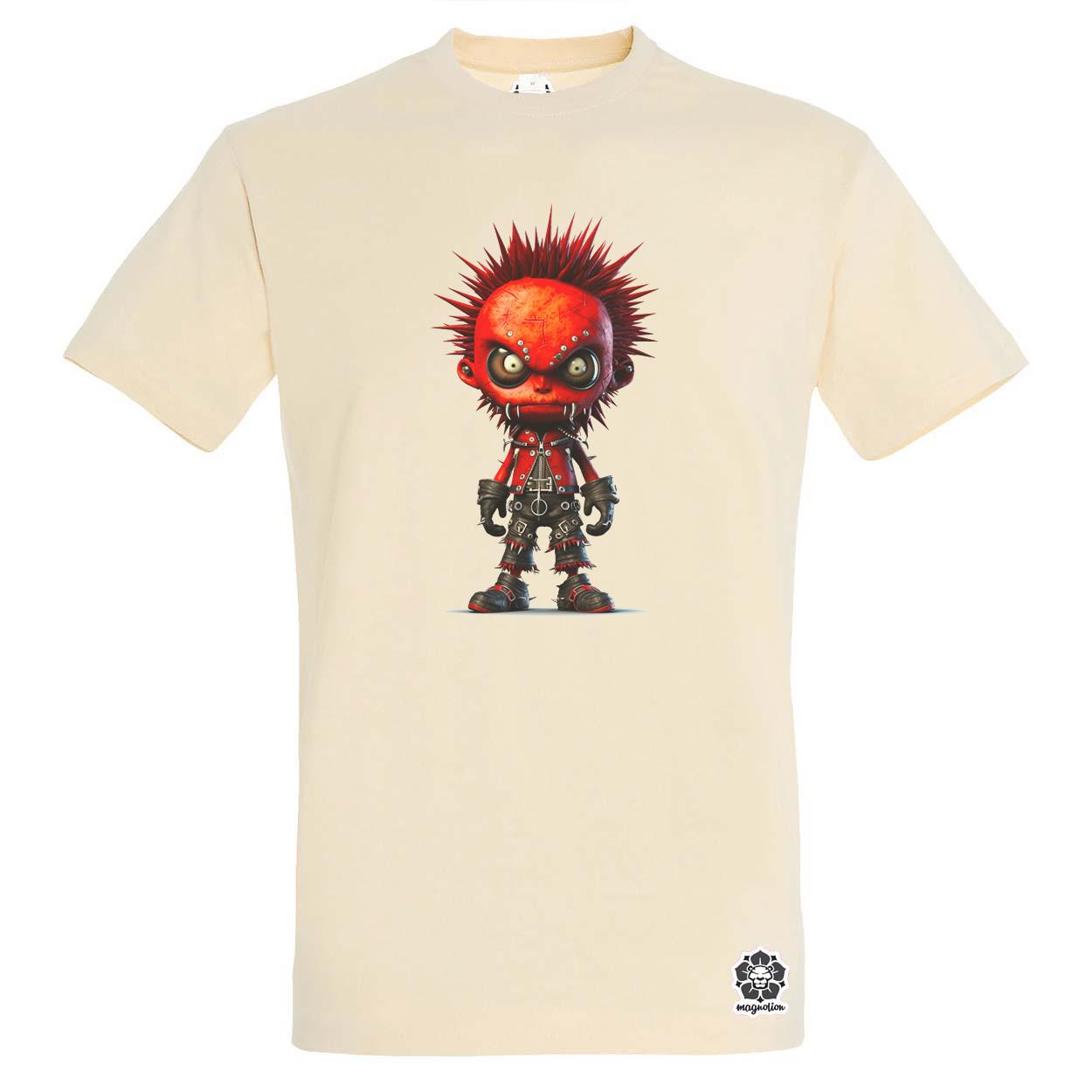 Piros punk srác v1 egyedi póló 