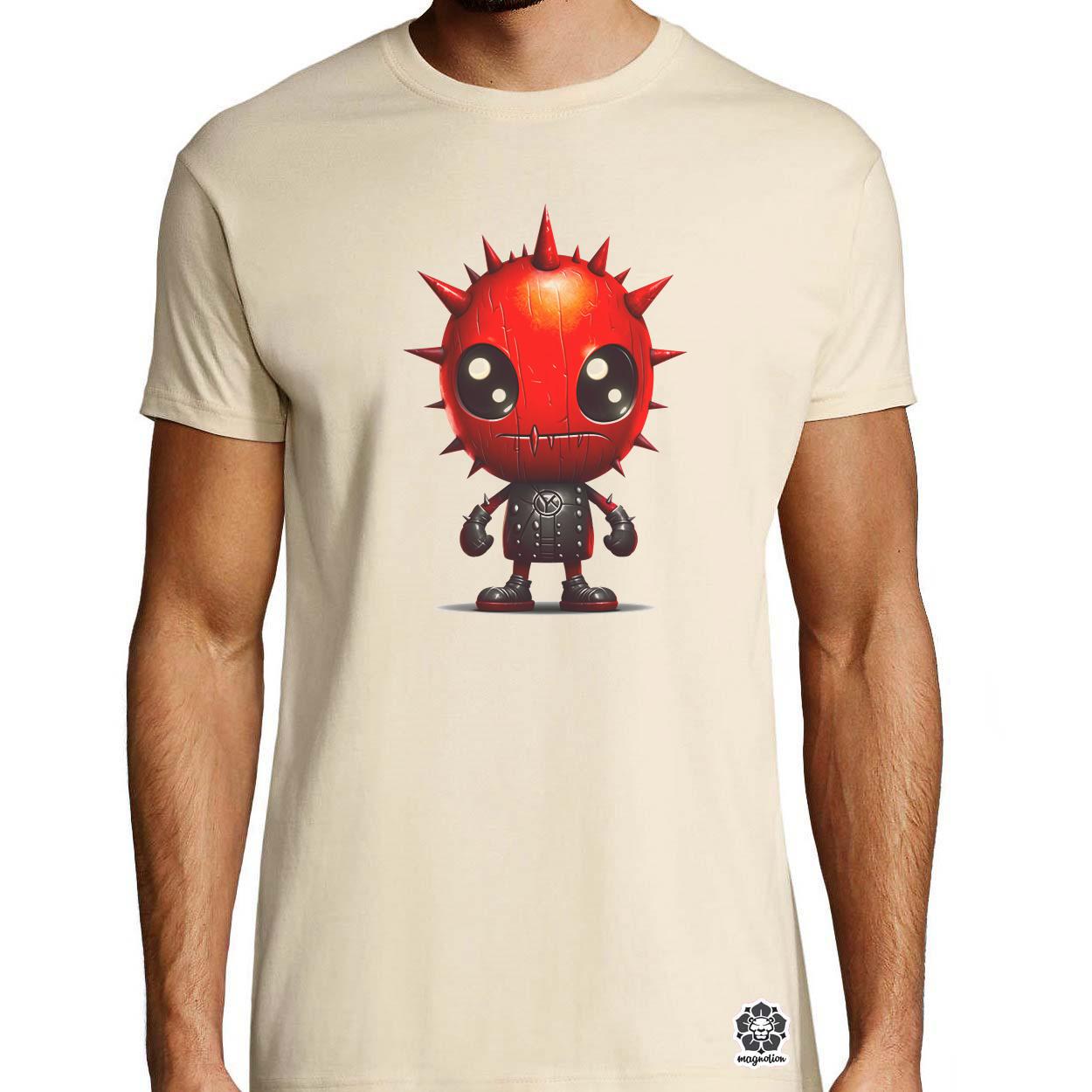 Piros punk srác v3 egyedi póló 
