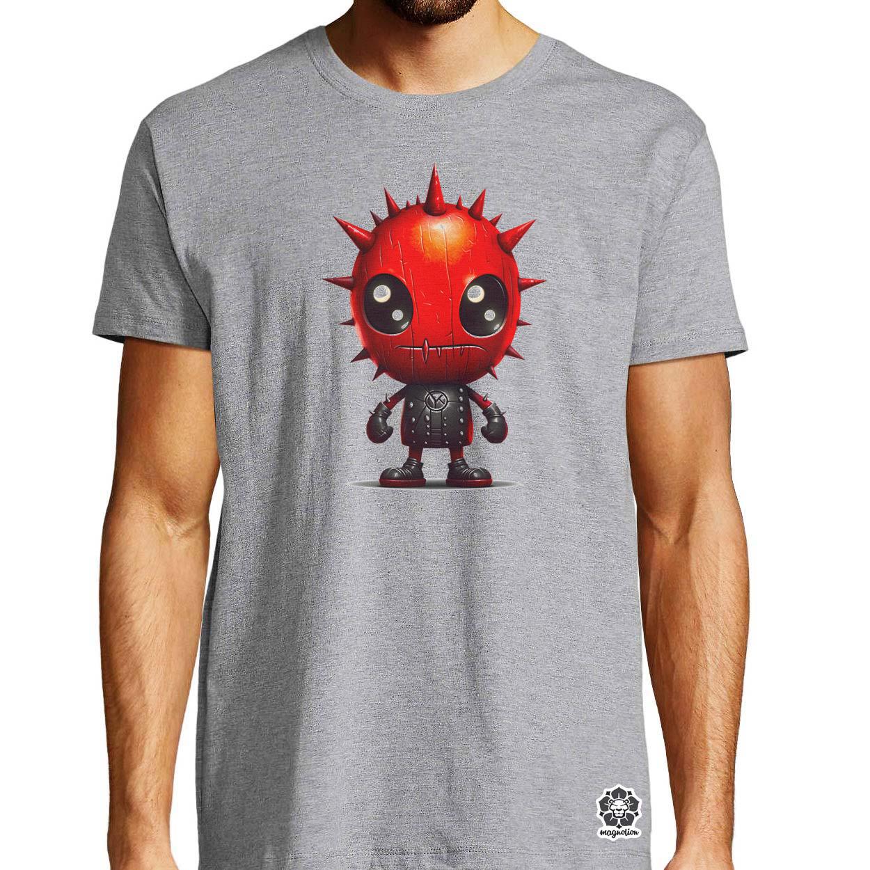 Piros punk srác v3 egyedi póló 