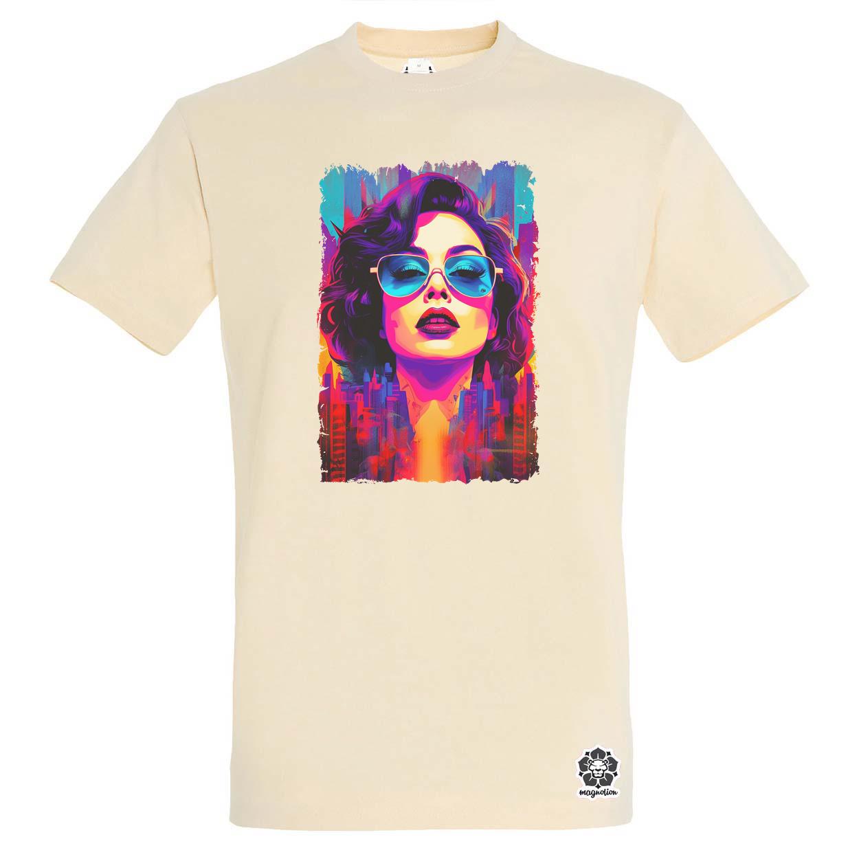 Pop art városi vibe v1 egyedi póló 