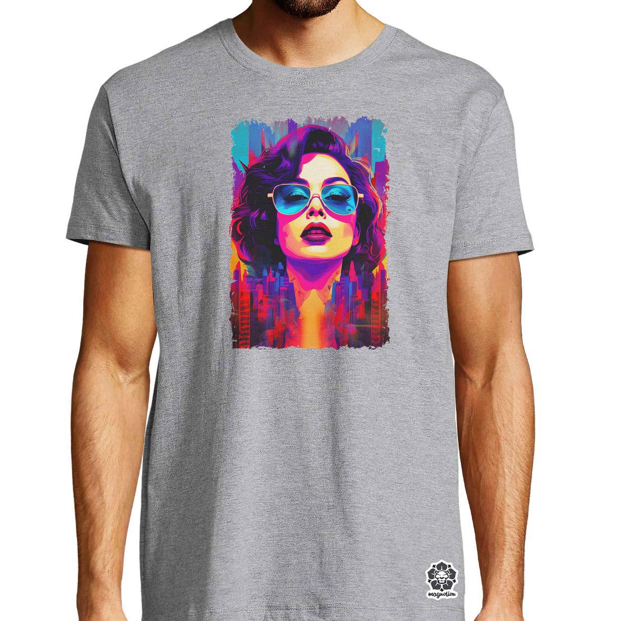 Pop art városi vibe v1 egyedi póló 