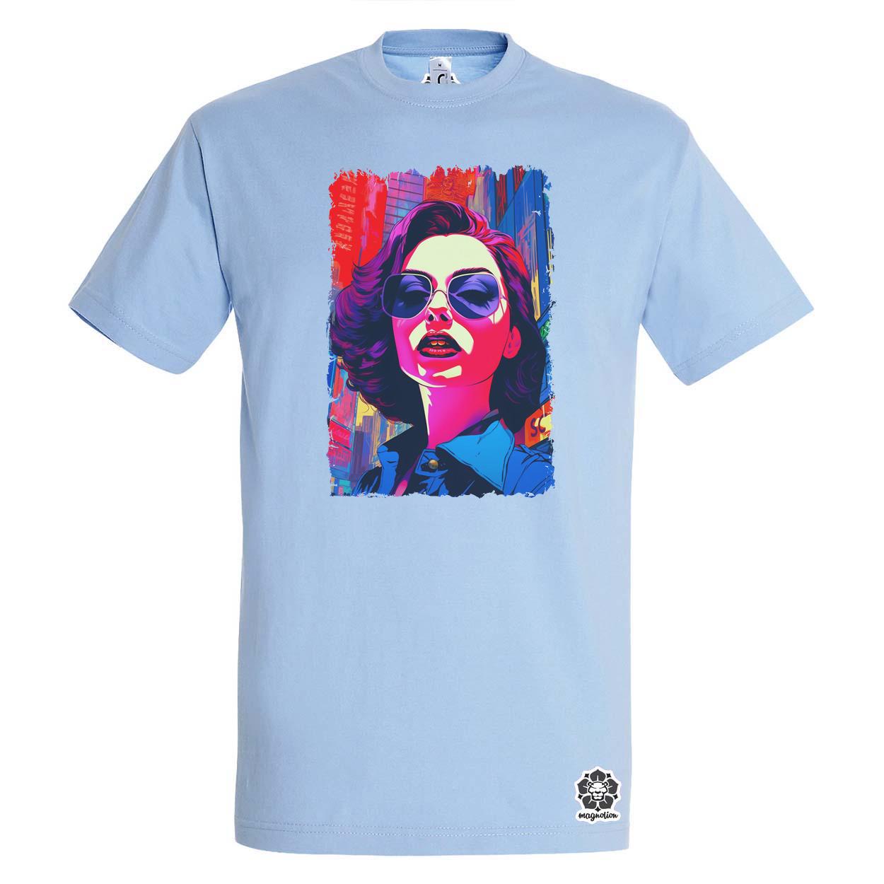 Pop art városi vibe v2 egyedi póló 