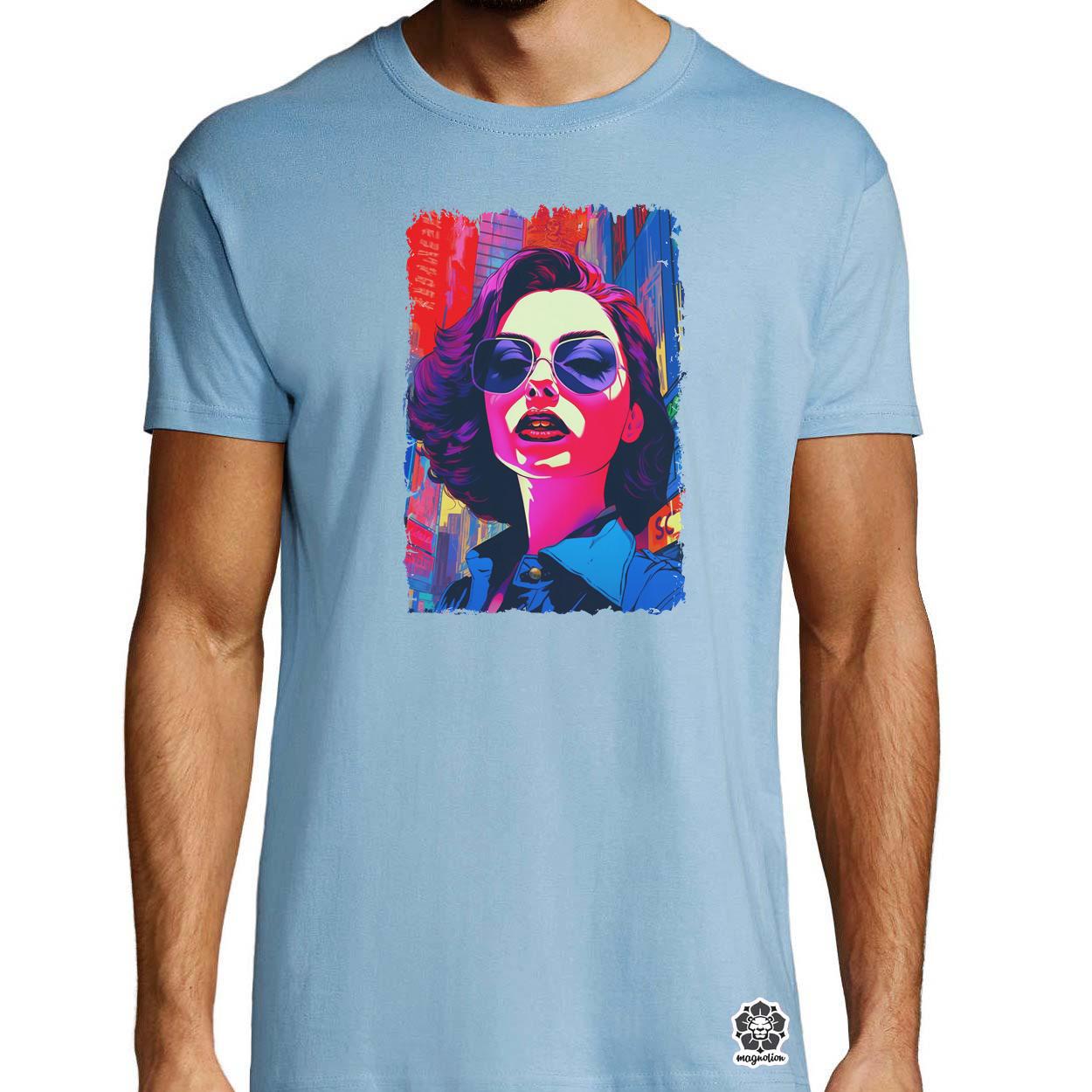 Pop art városi vibe v2 egyedi póló 