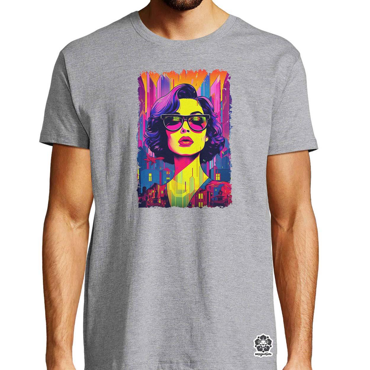 Pop art városi vibe v3 egyedi póló 