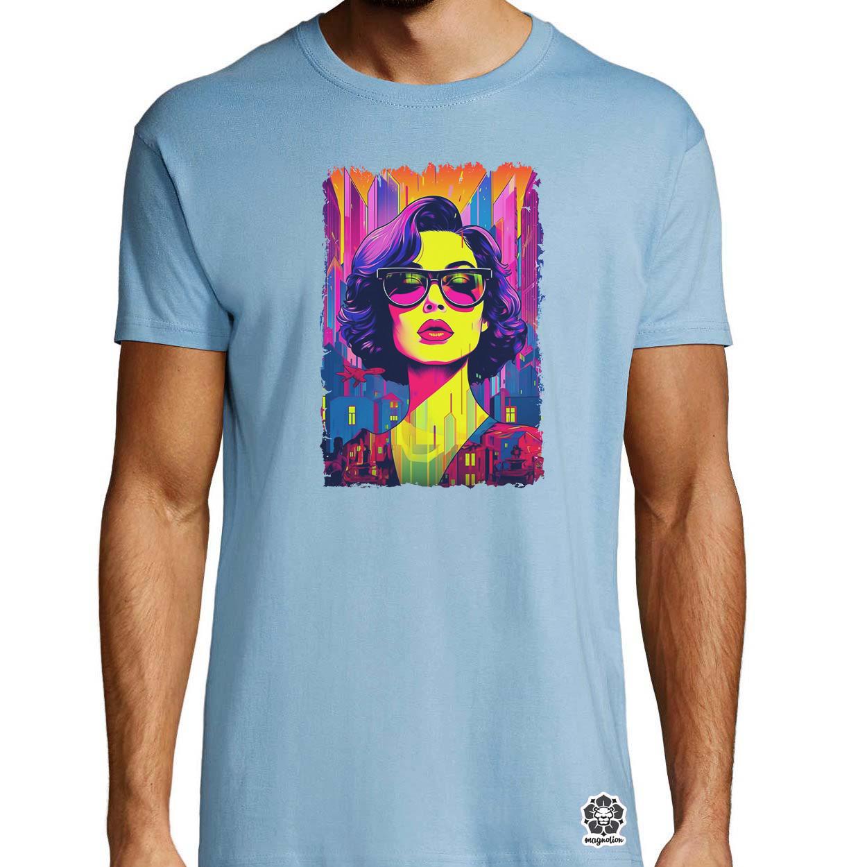 Pop art városi vibe v3 egyedi póló 