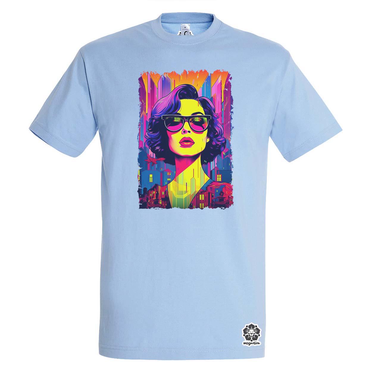 Pop art városi vibe v3 egyedi póló 