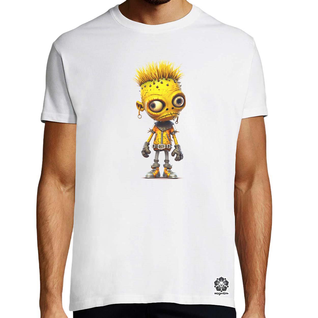 Sárga punk srác v2 egyedi póló 