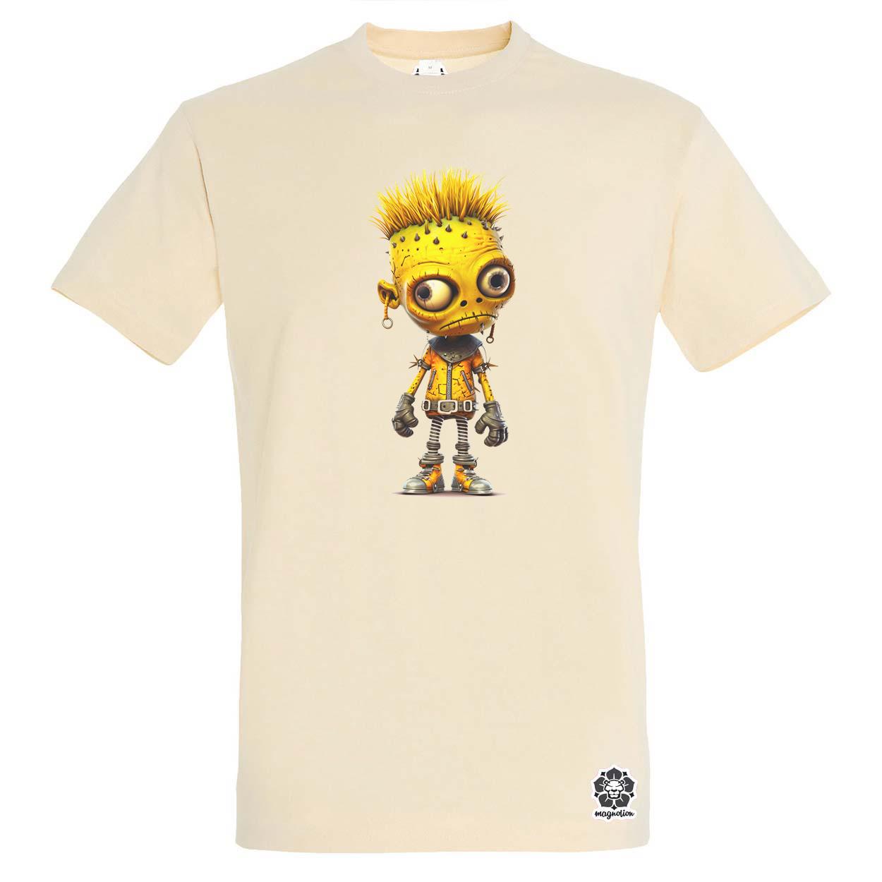 Sárga punk srác v2 egyedi póló 