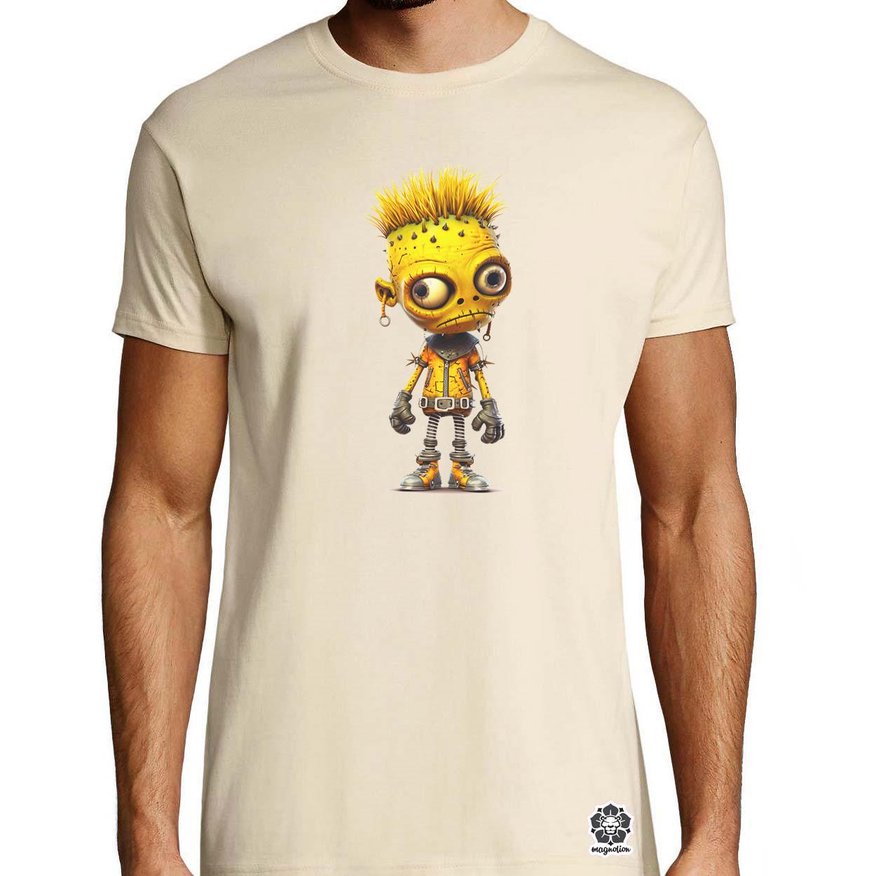 Sárga punk srác v2 egyedi póló 