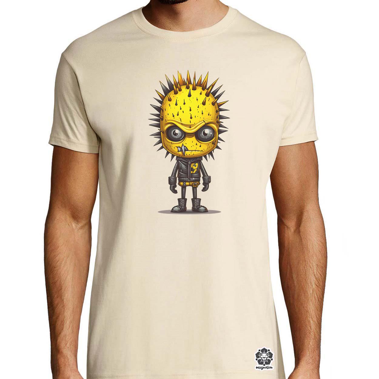 Sárga punk srác v3 egyedi póló 