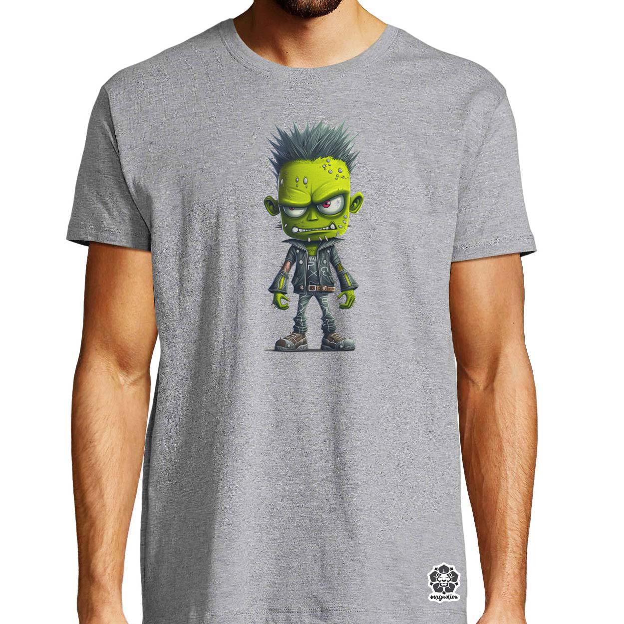Zöld punk srác v4 egyedi póló 