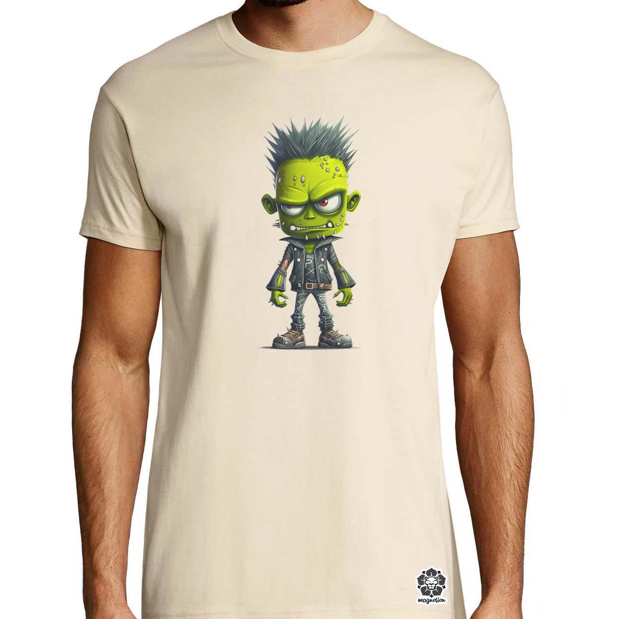 Zöld punk srác v4 egyedi póló 