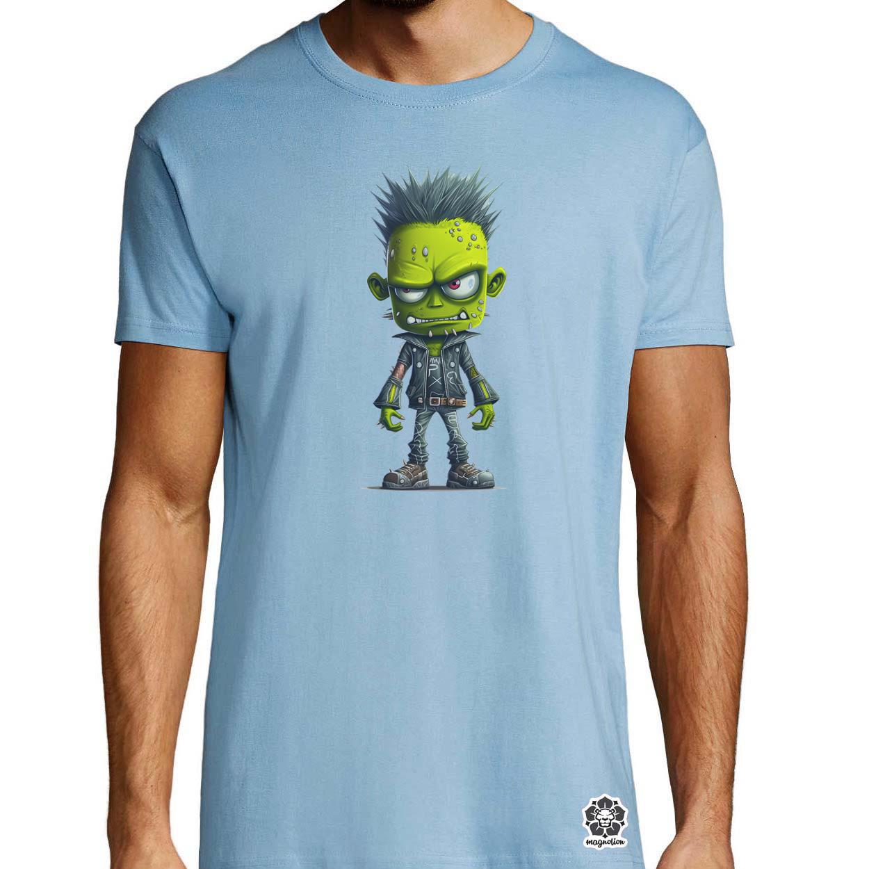 Zöld punk srác v4 egyedi póló 
