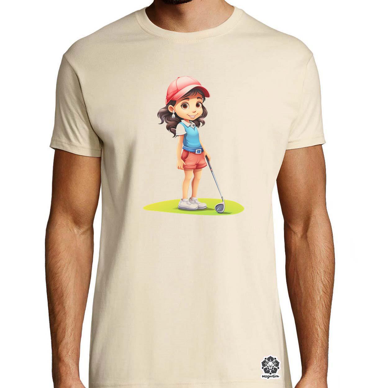 Kawaii golfozó lány v2 egyedi póló 
