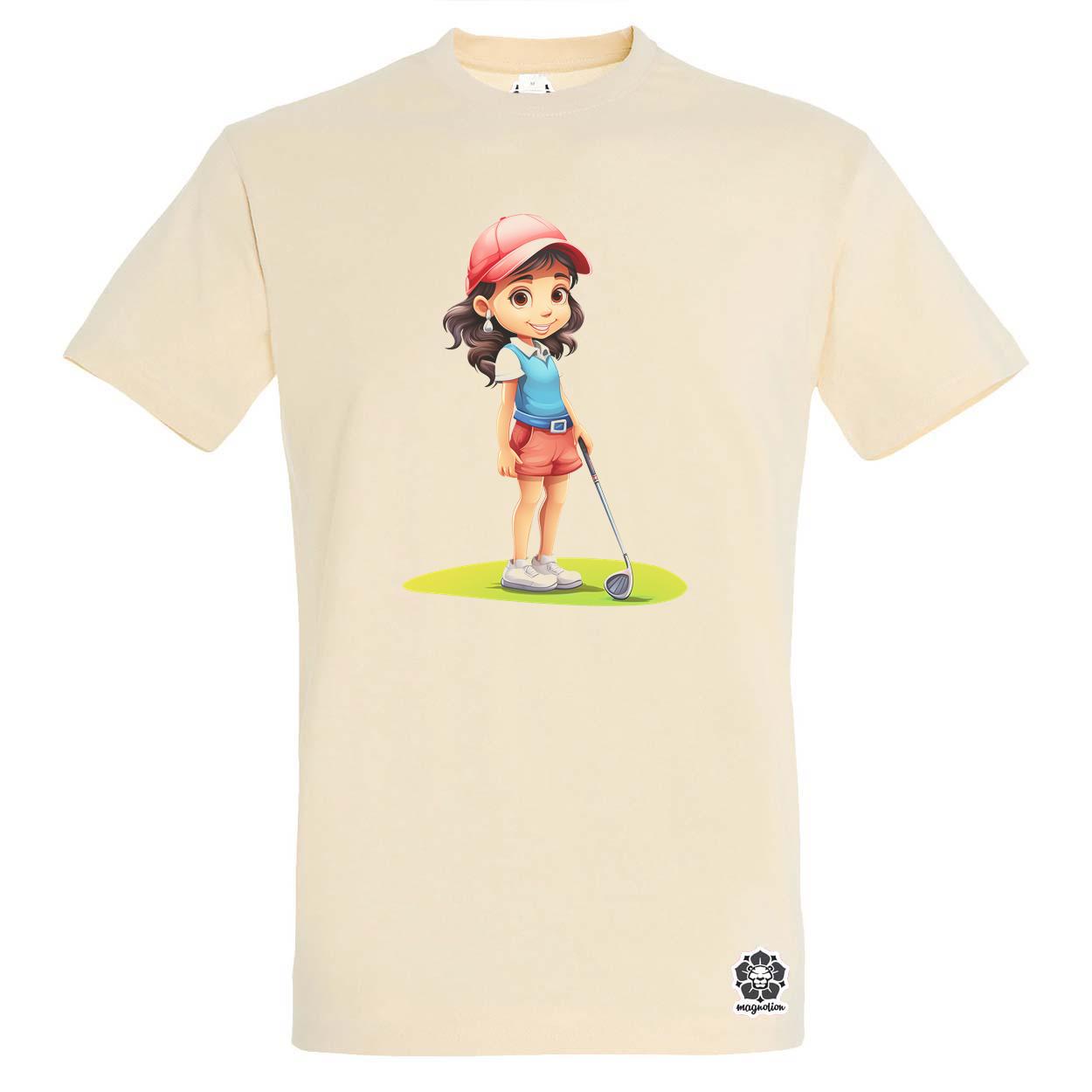 Kawaii golfozó lány v2 egyedi póló 
