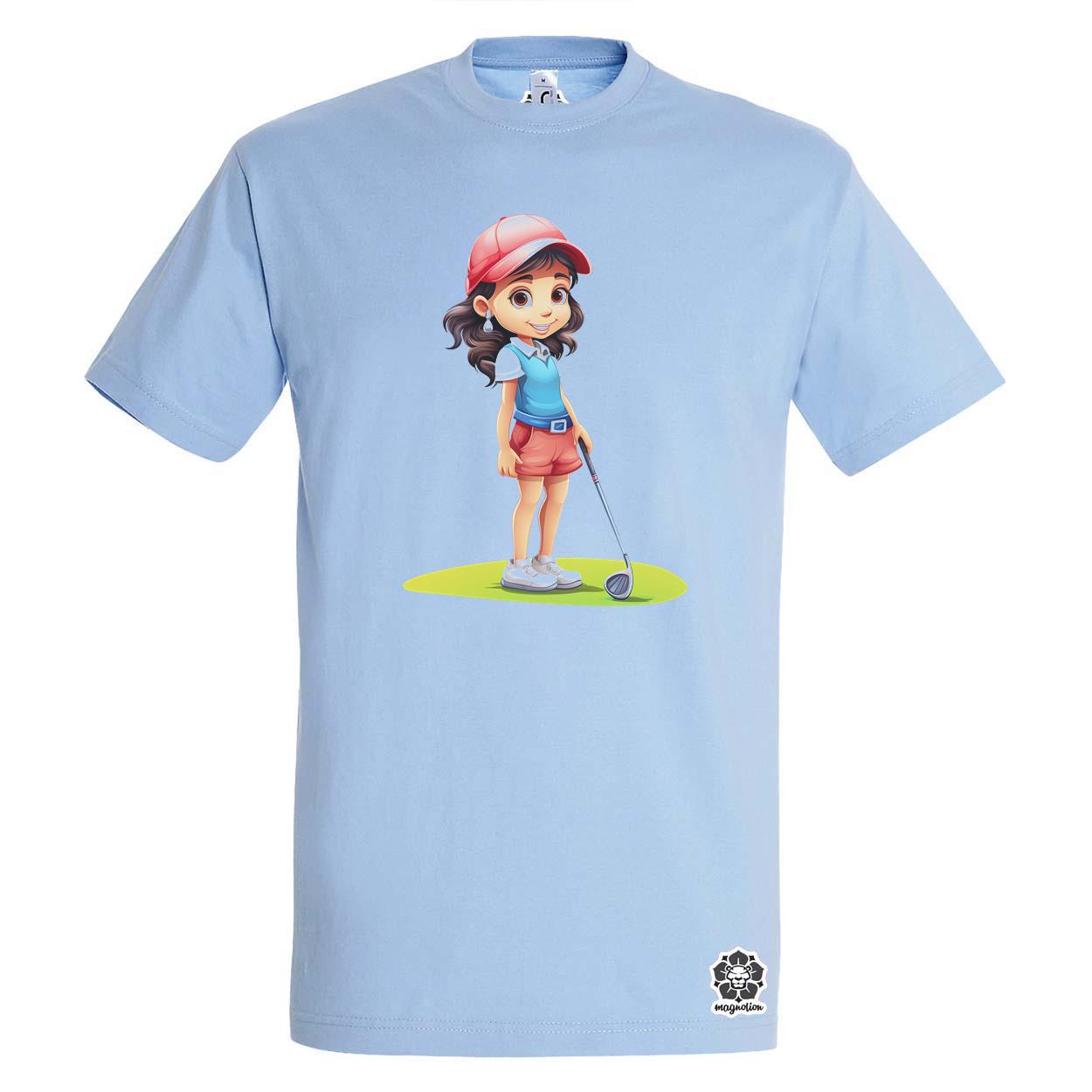 Kawaii golfozó lány v2 egyedi póló 