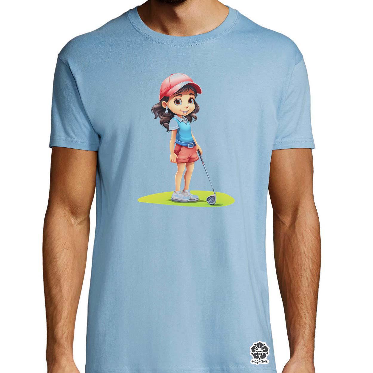 Kawaii golfozó lány v2 egyedi póló 